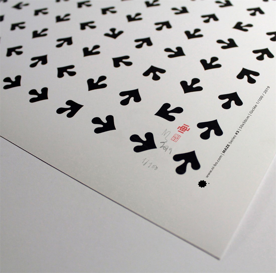 Maze #3 (170g Bright White matte paper)