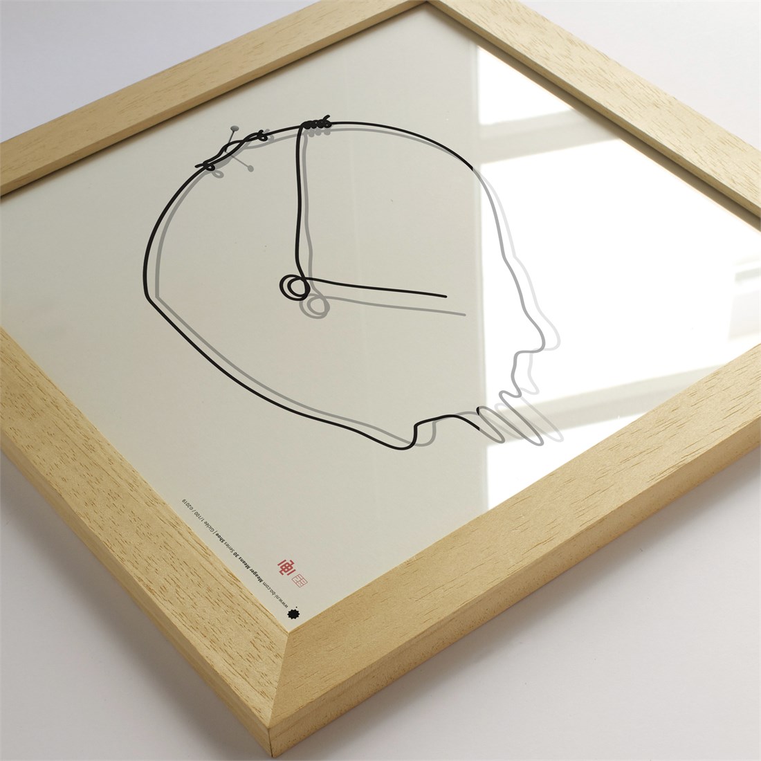 Ayous natural wood 30x30x2x1.5cm
