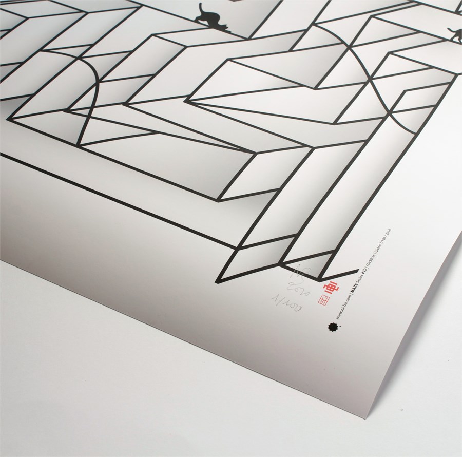 Maze #12 (170γρ. Bright White matte paper