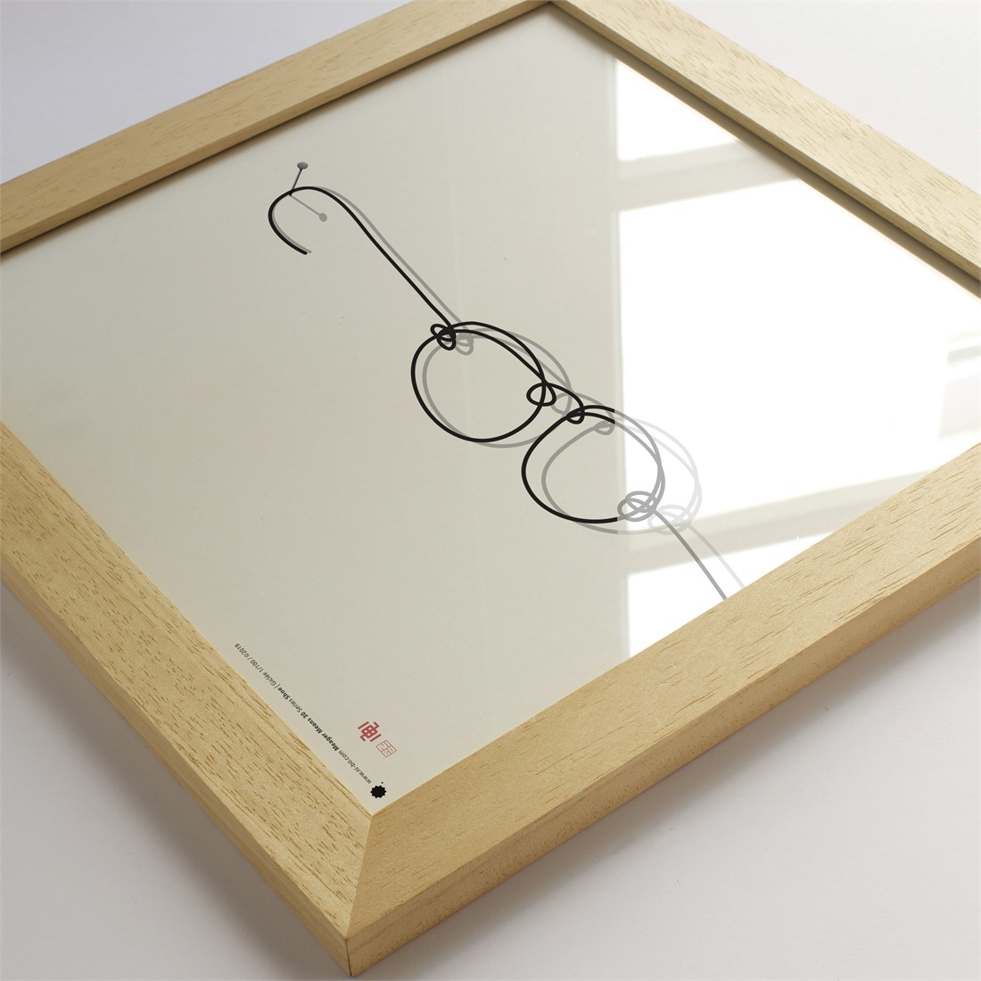Ayous natural wood 30x30x2x1.5cm