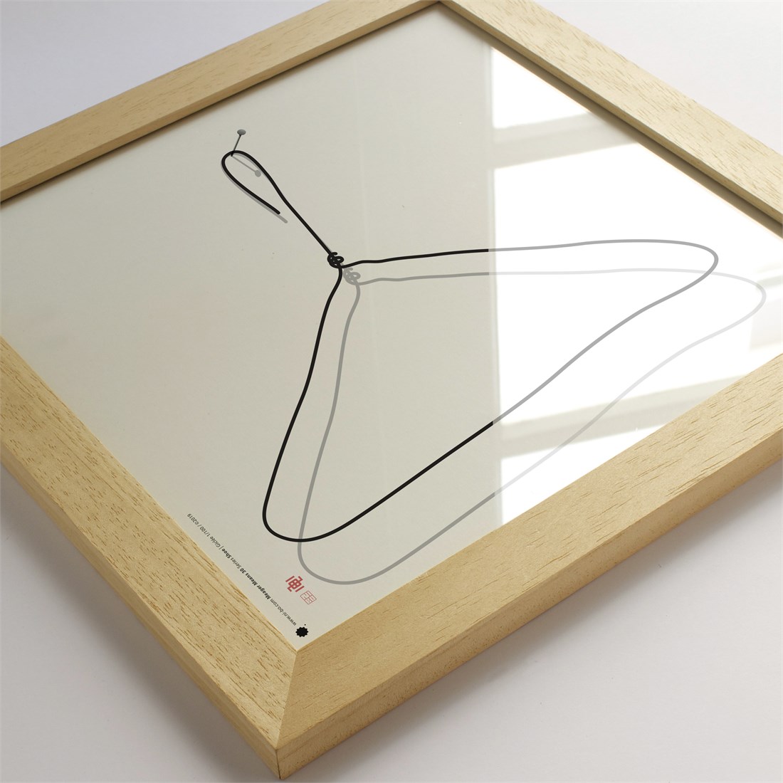 Ayous natural wood 30x30x2x1.5cm