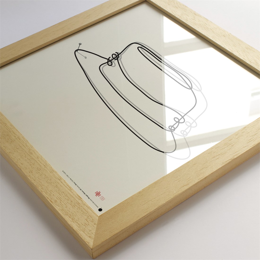 Ayous natural wood 30x30x2x1.5cm