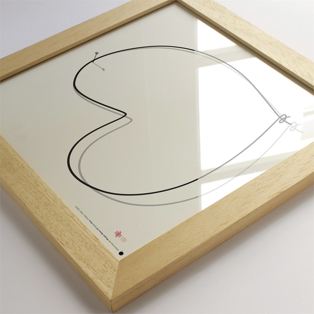 Ayous natural wood 30x30x2x1.5cm