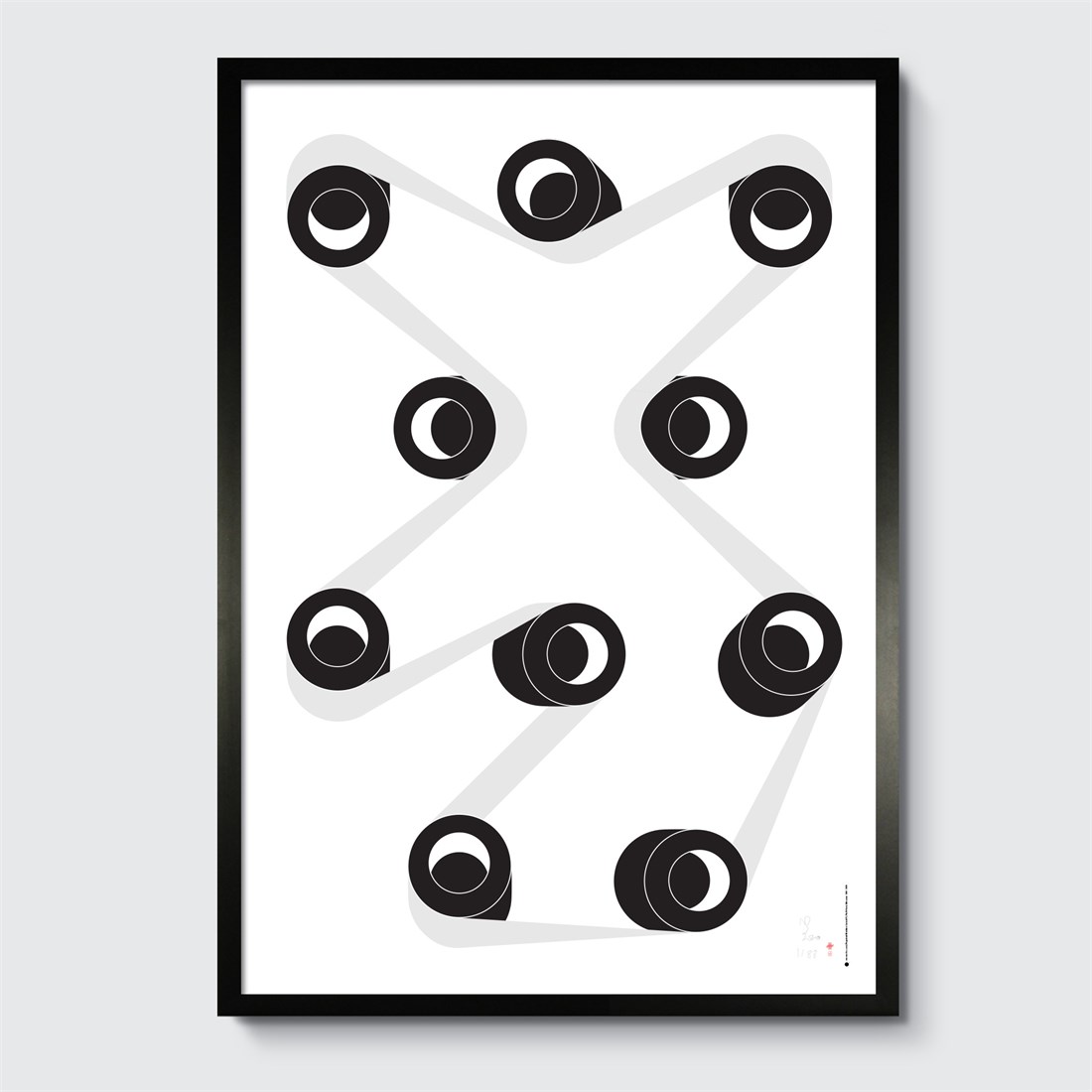 Perpetual Machine #10 in black frame