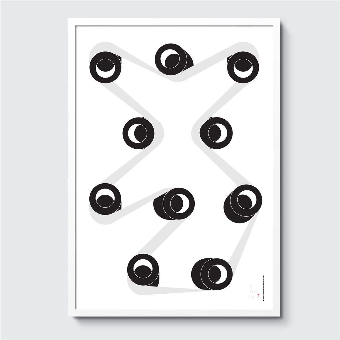 Perpetual Machine #10 in white frame