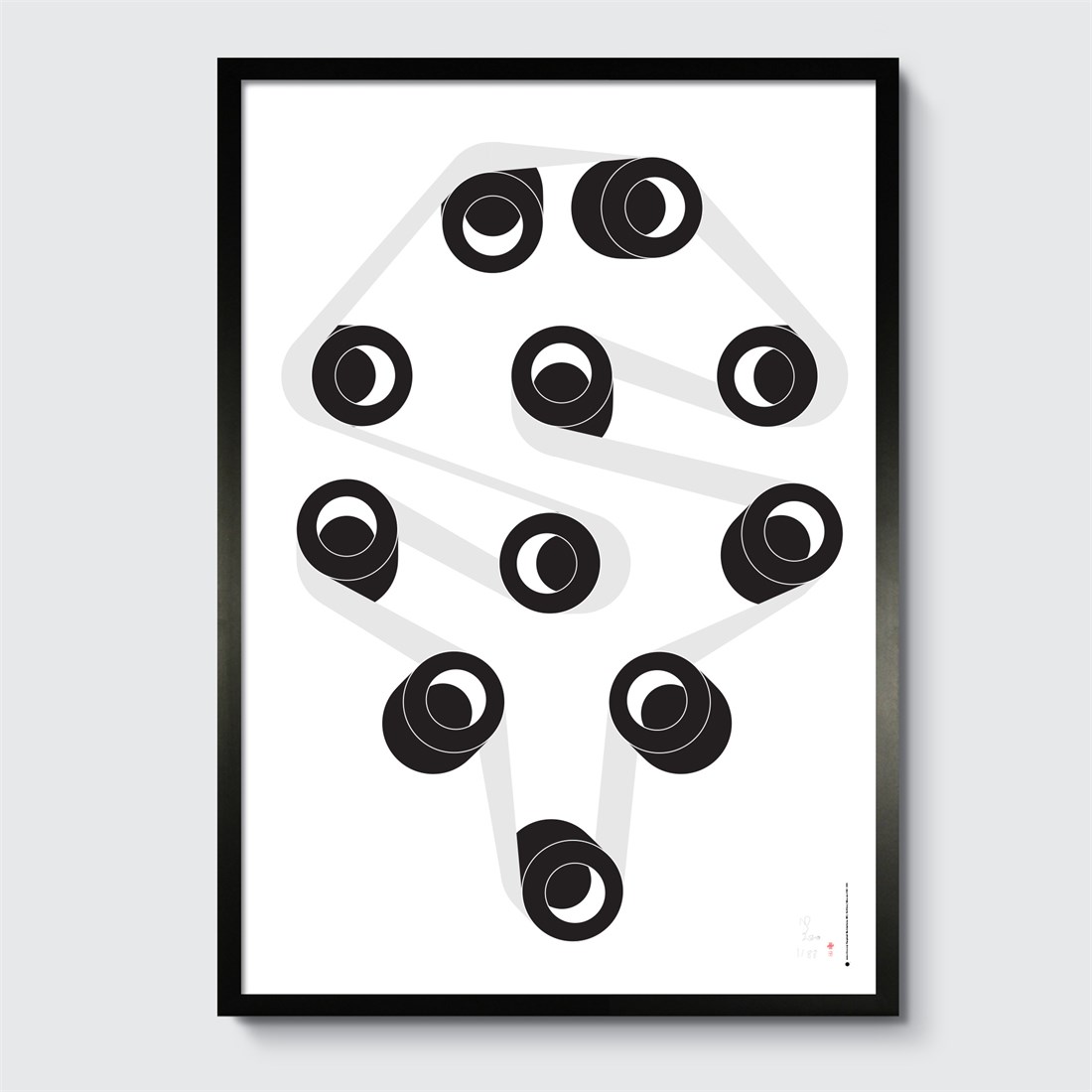 Perpetual Machine #11 in black frame