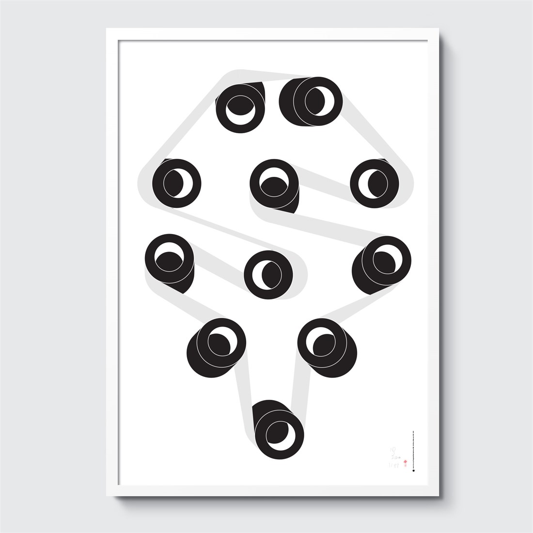 Perpetual Machine #11 in white frame