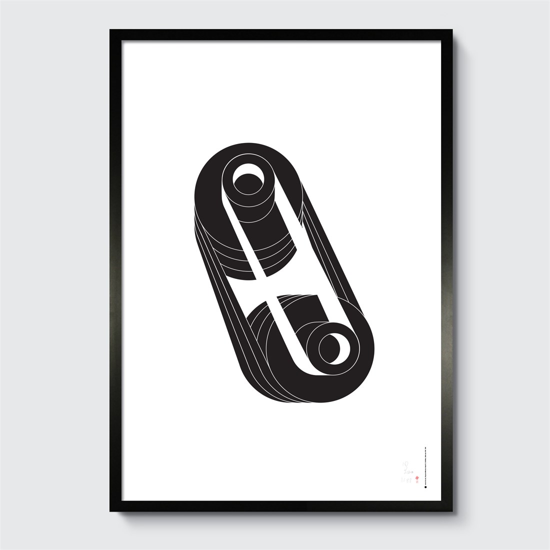 Perpetual Machine #2 in black frame