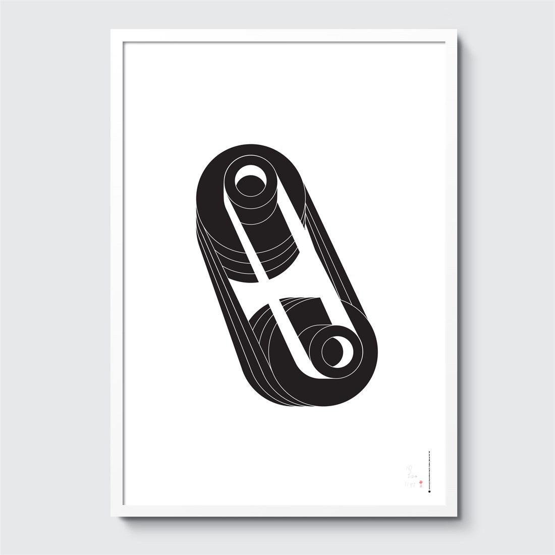 Perpetual Machine #2 in white frame