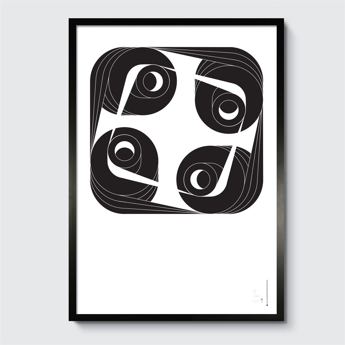 Perpetual Machine #4 in black frame