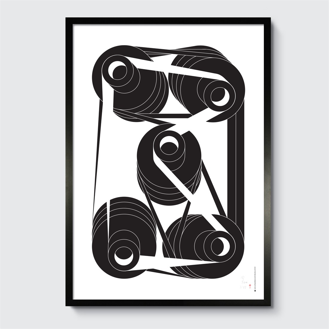 Perpetual Machine #5 in black frame