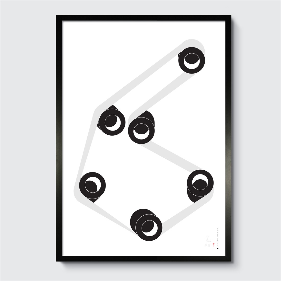 Perpetual Machine #6 in black frame