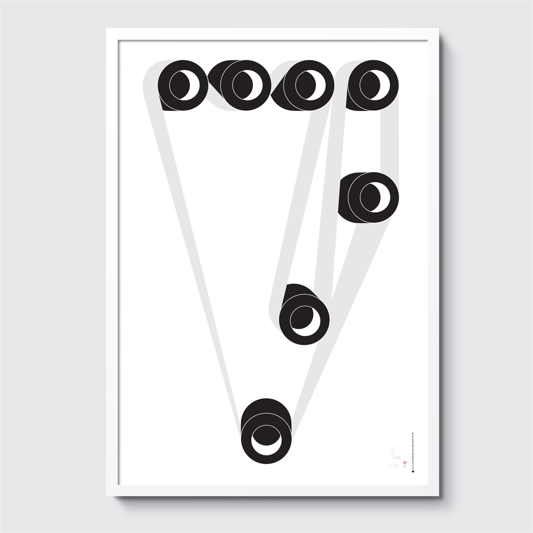 Perpetual Machine #7 in white frame