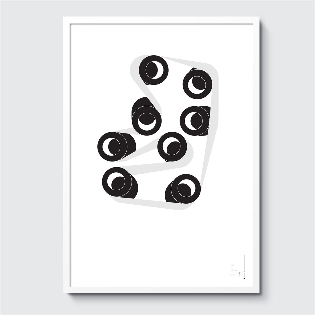 Perpetual Machine #8 in white frame