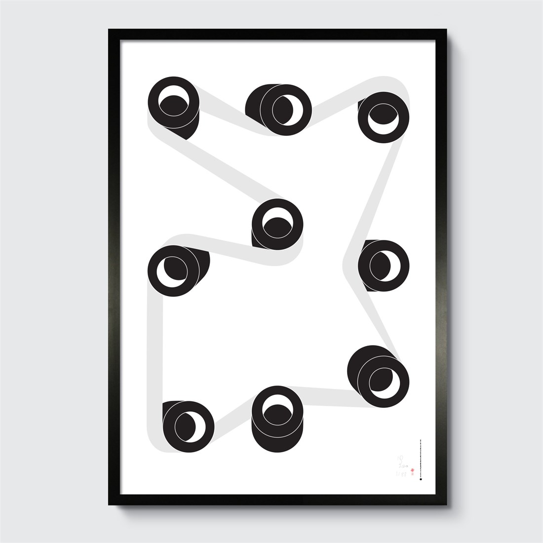Perpetual Machine #9 in black frame