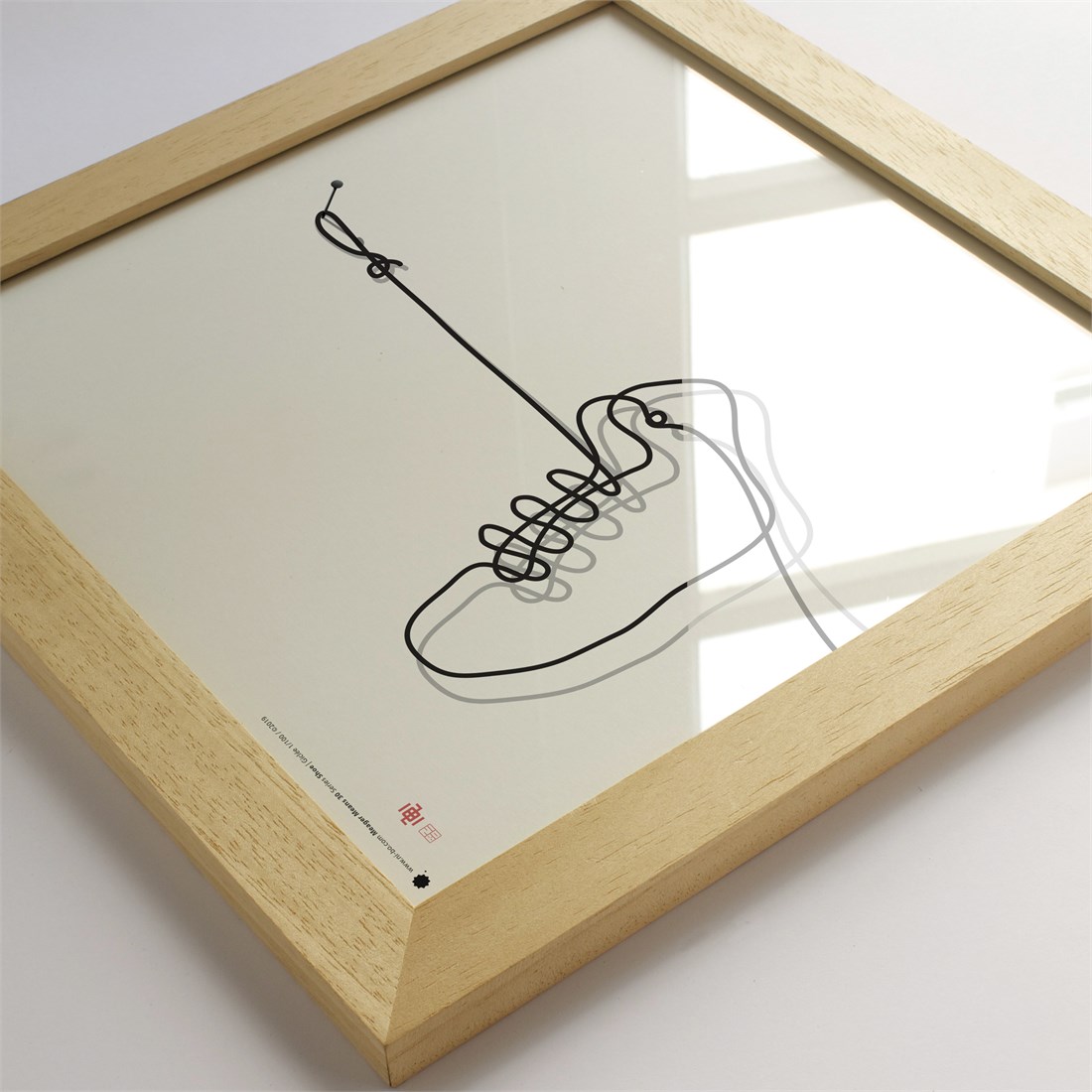 Ayous natural wood 30x30x2x1.5cm