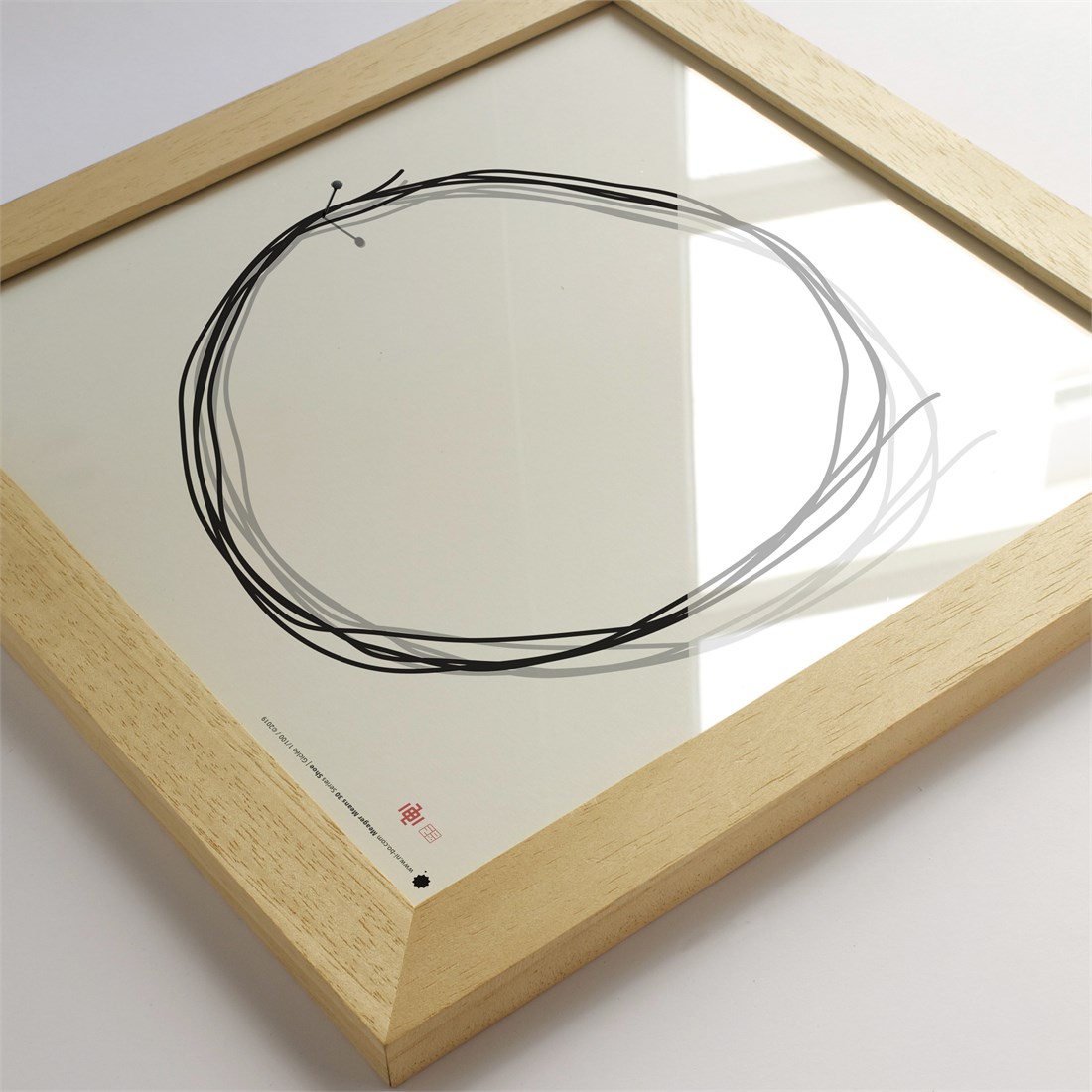Ayous natural wood 30x30x2x1.5cm